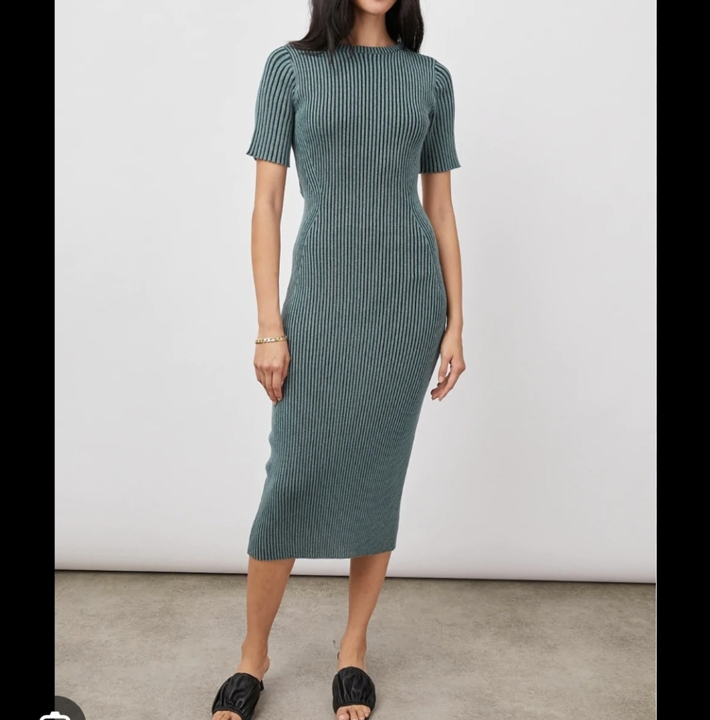 RAILS Genesis Dress -Emerald navy